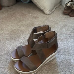 Women's Brown Wedge Sandals